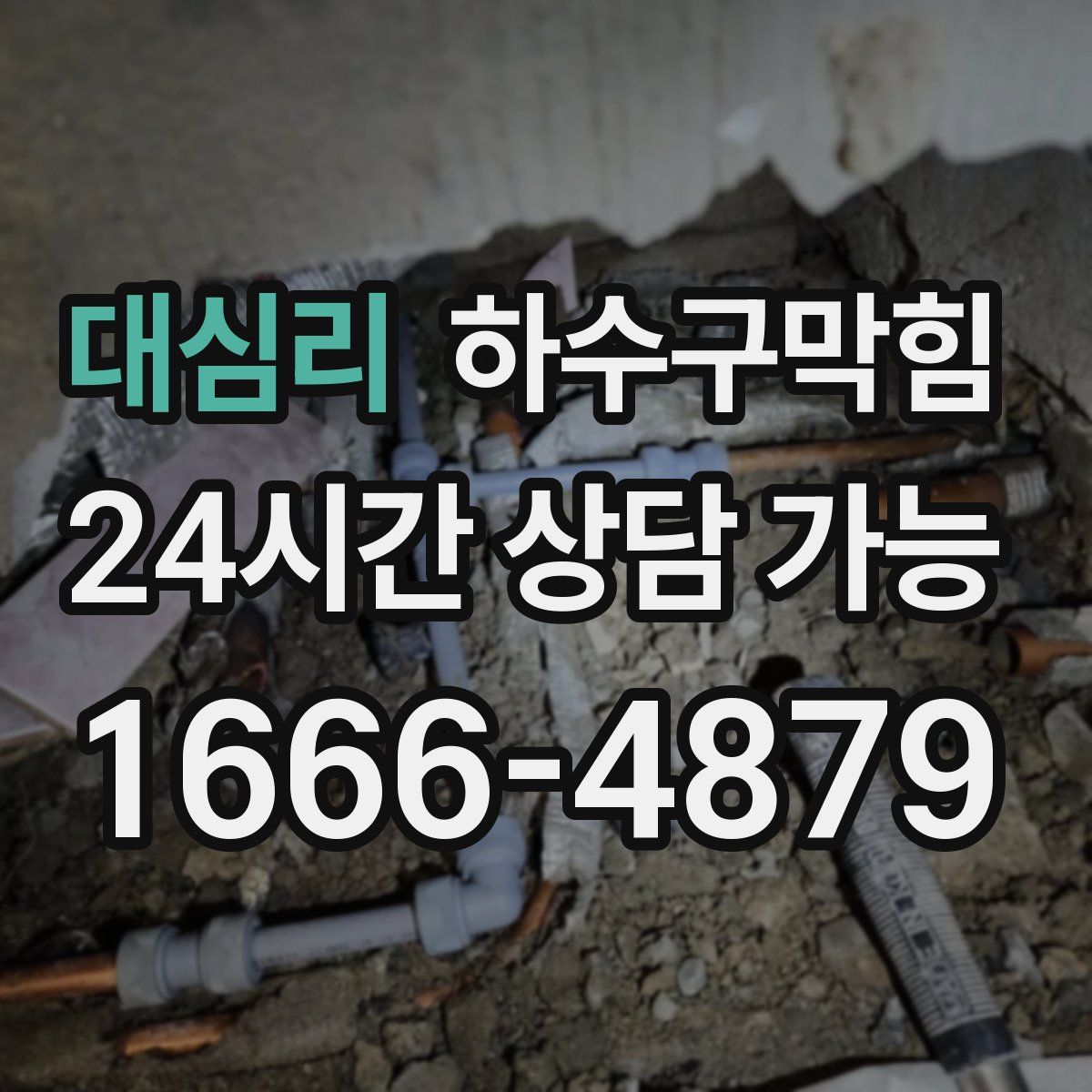 대심리 하수구막힘