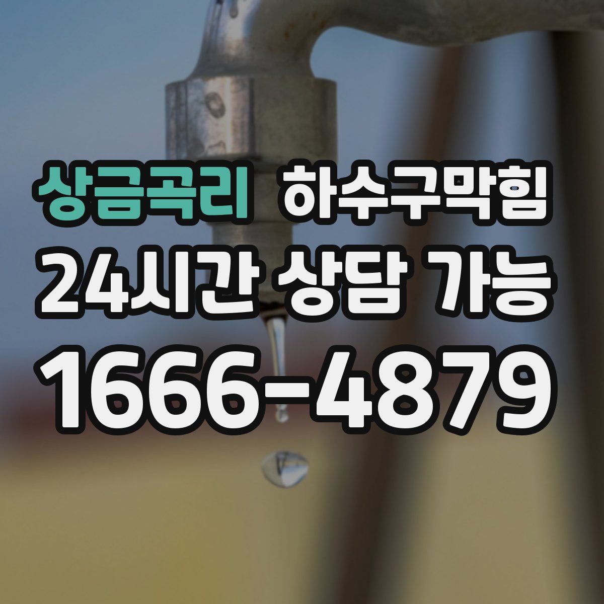 상금곡리 하수구막힘