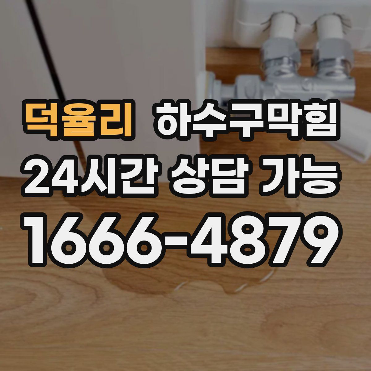 덕율리 하수구막힘