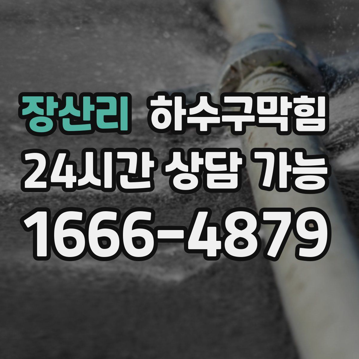 장산리 하수구막힘