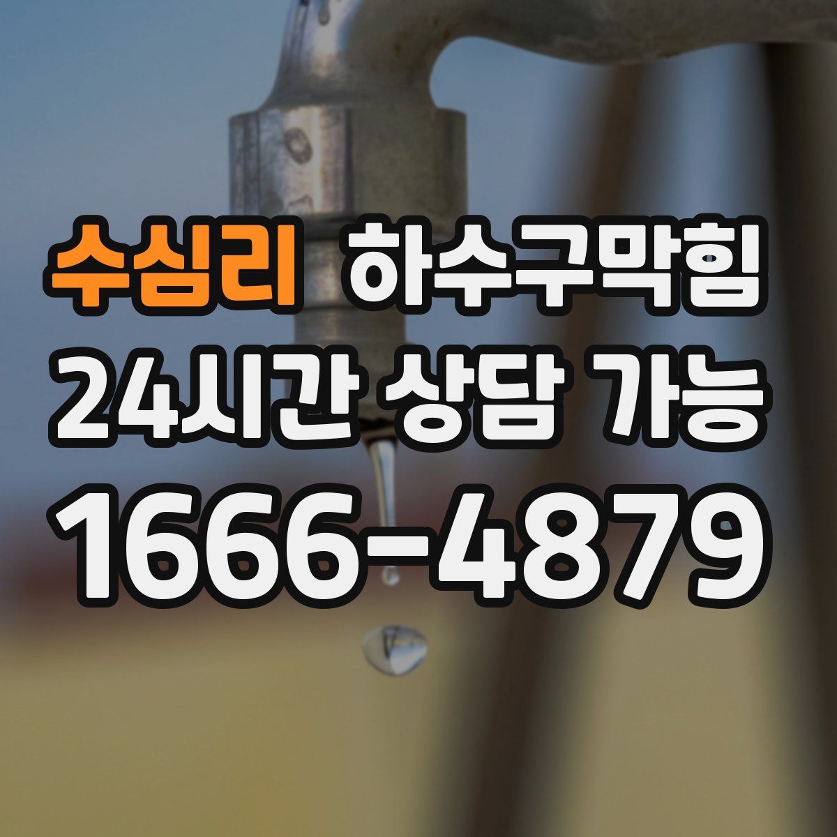 수심리 하수구막힘