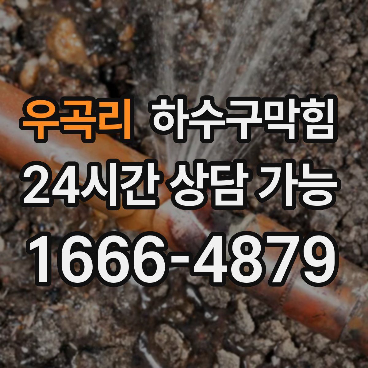 우곡리 하수구막힘