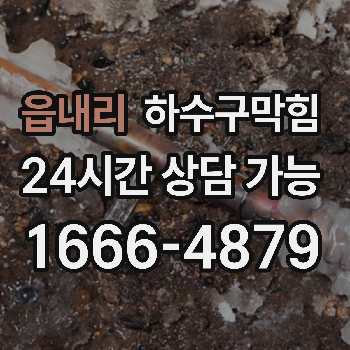 읍내리 하수구막힘