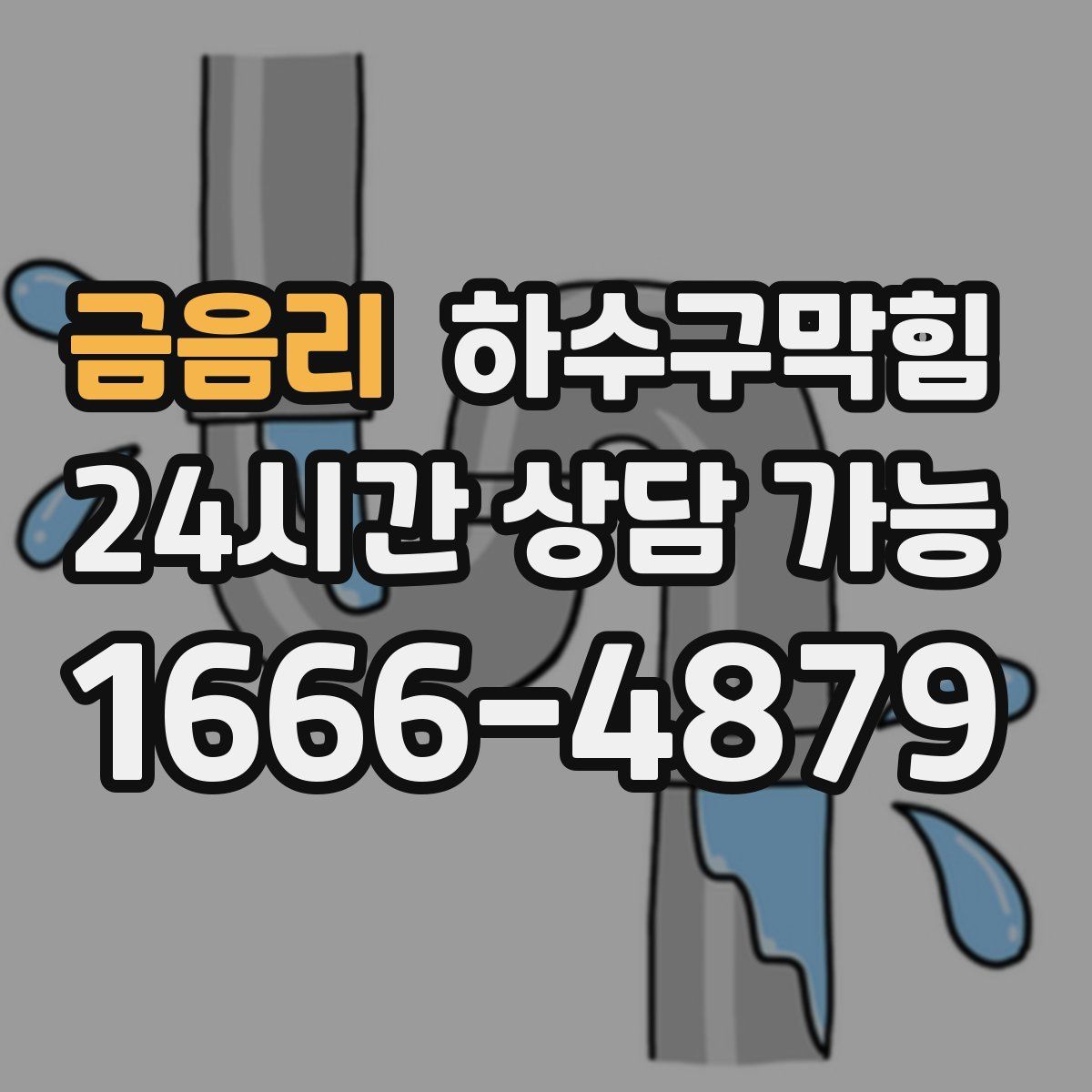 금음리 하수구막힘