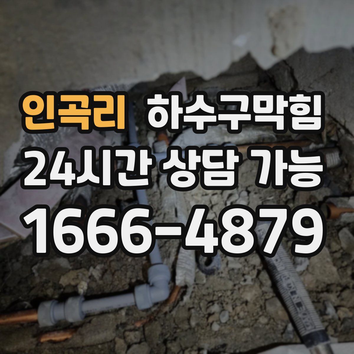 인곡리 하수구막힘