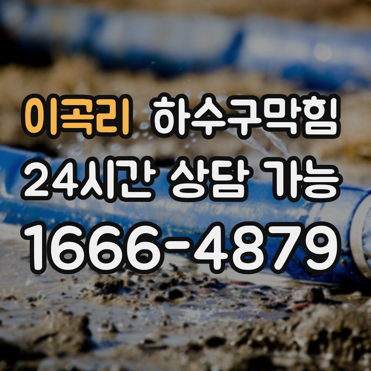 이곡리 하수구막힘