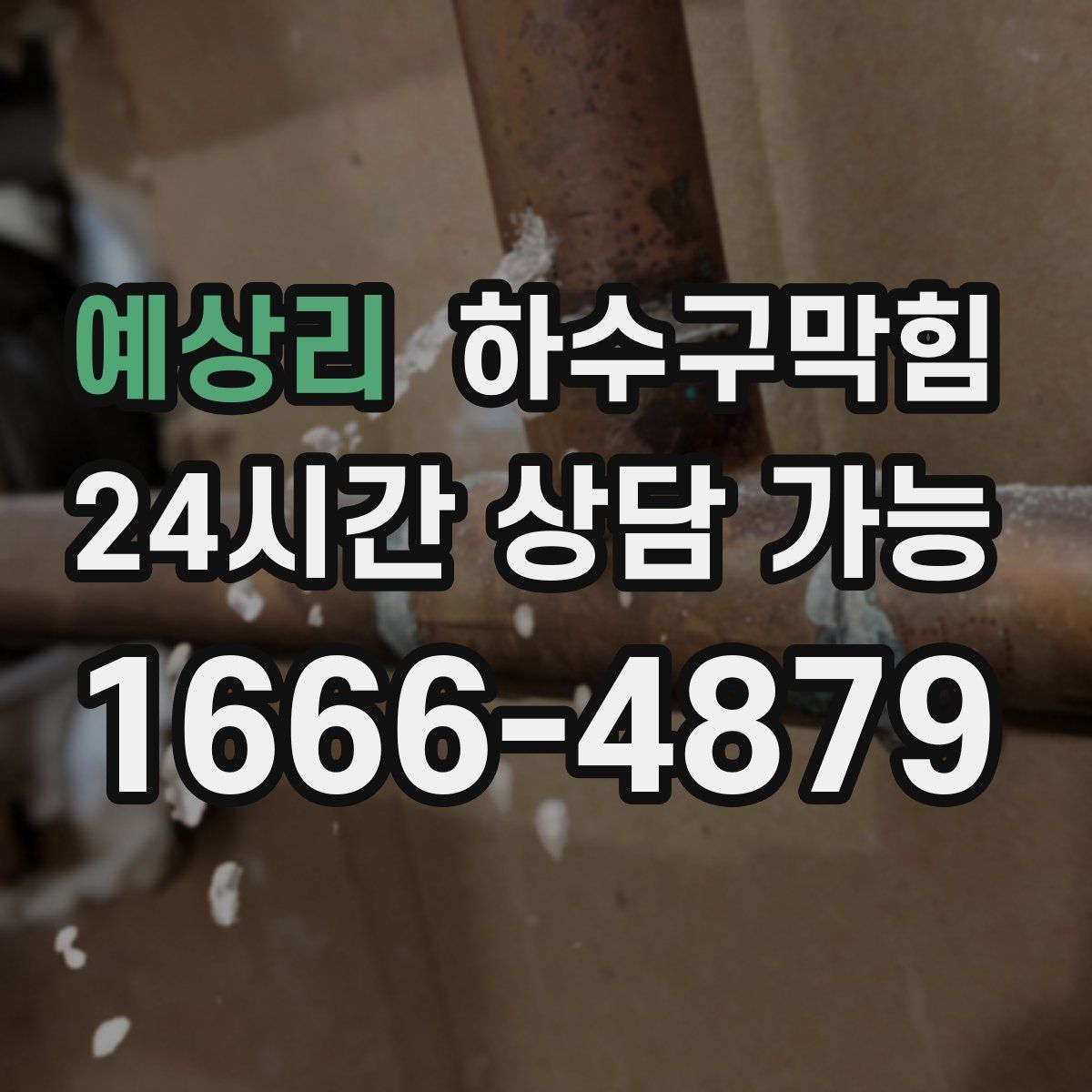 예상리 하수구막힘