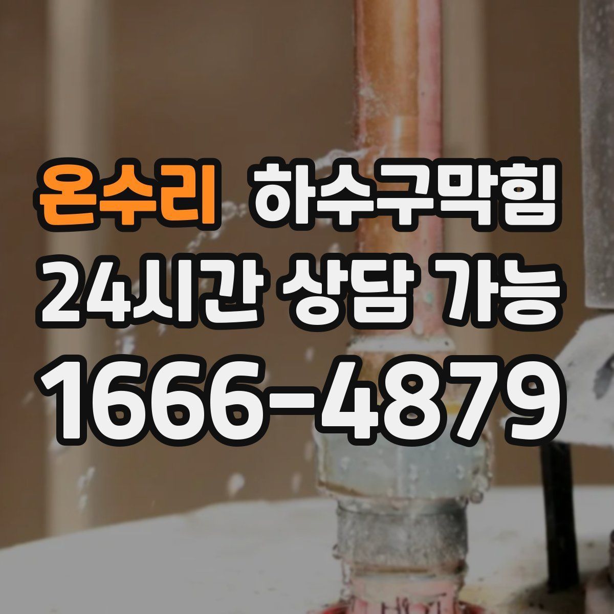 온수리 하수구막힘