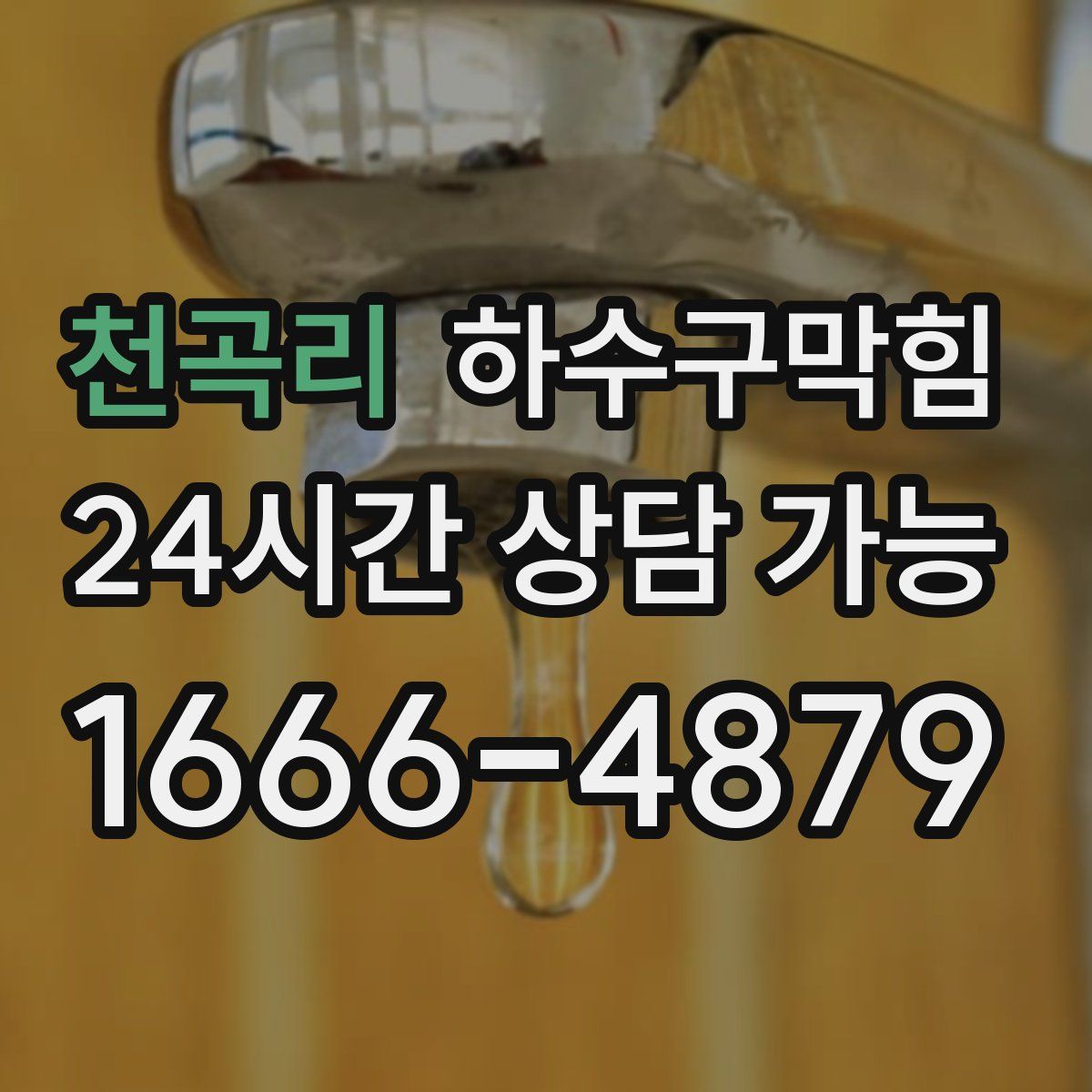 천곡리 하수구막힘