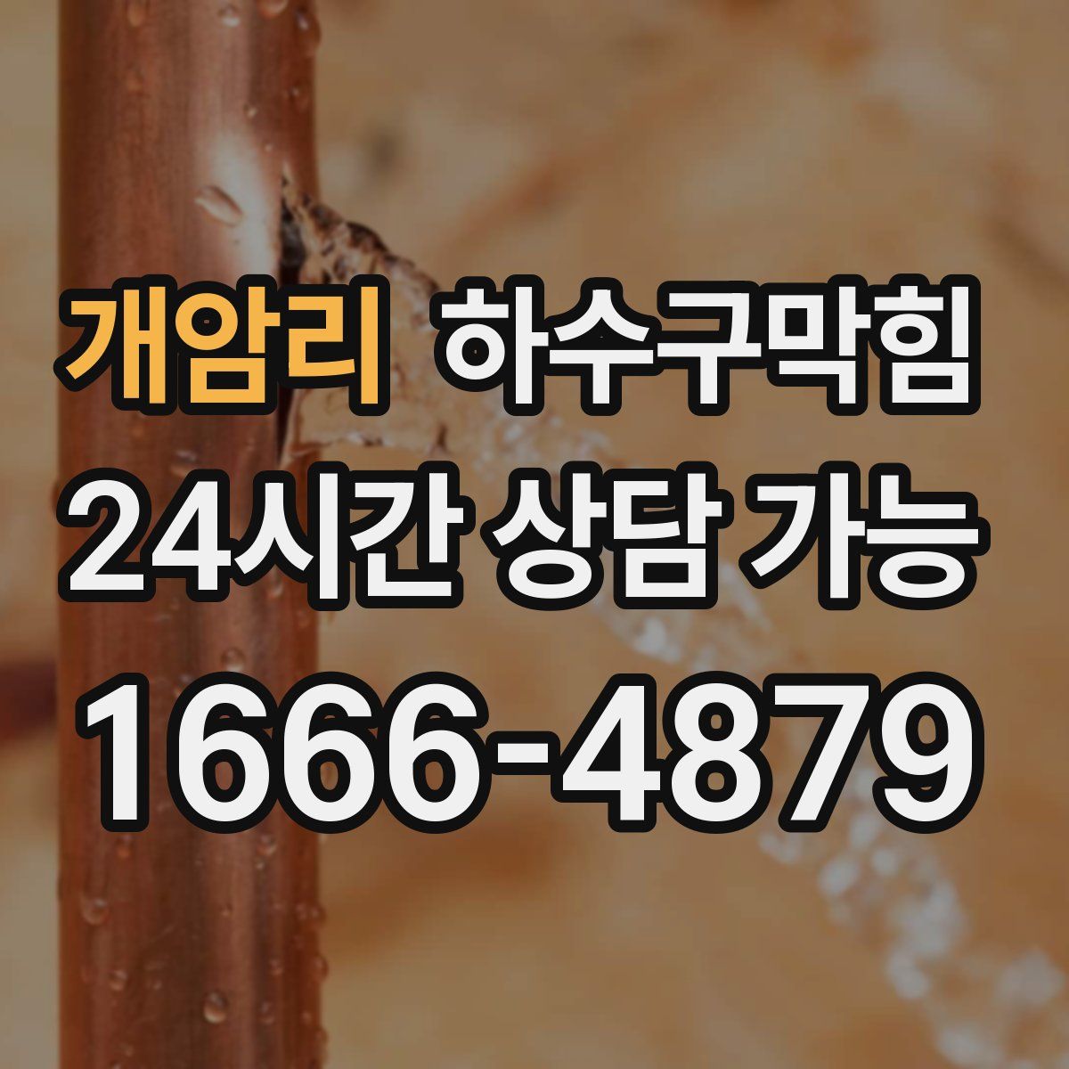 개암리 하수구막힘