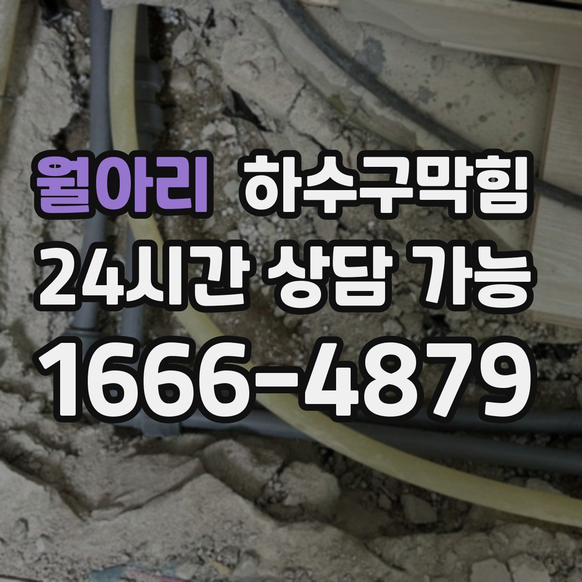 월아리 하수구막힘