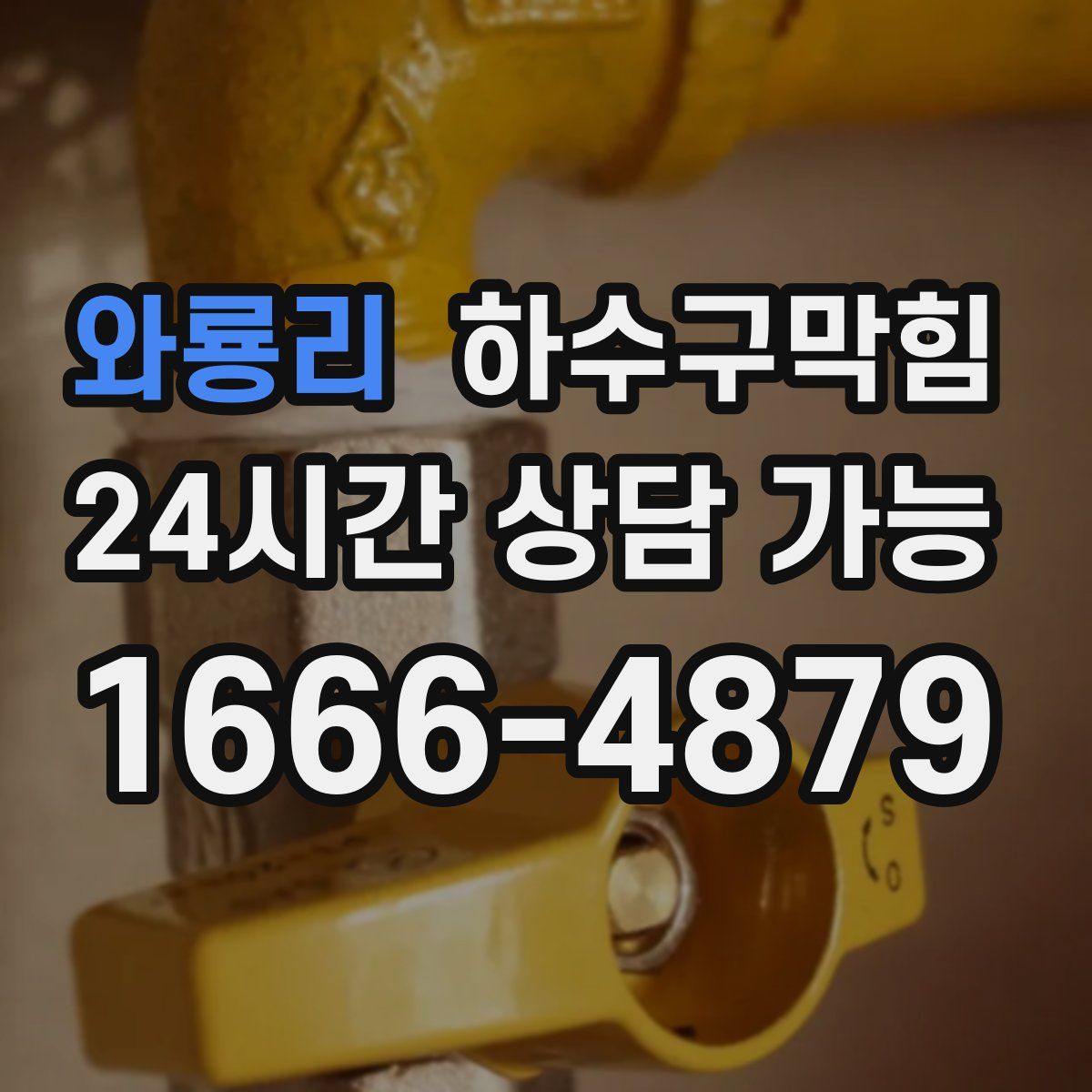 와룡리 하수구막힘