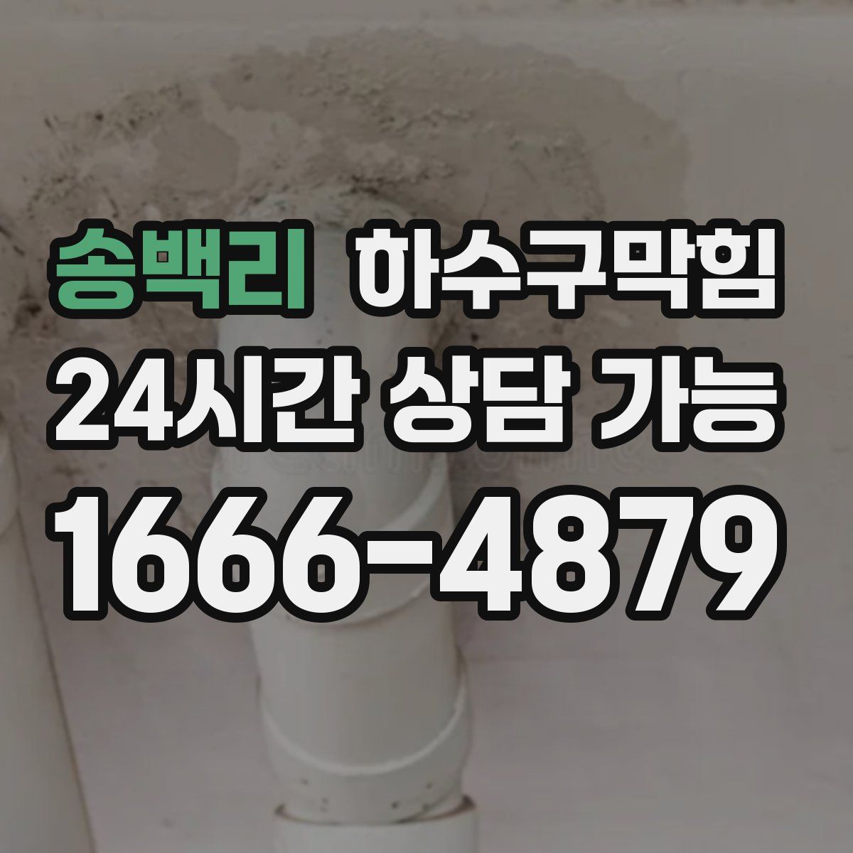 송백리 하수구막힘