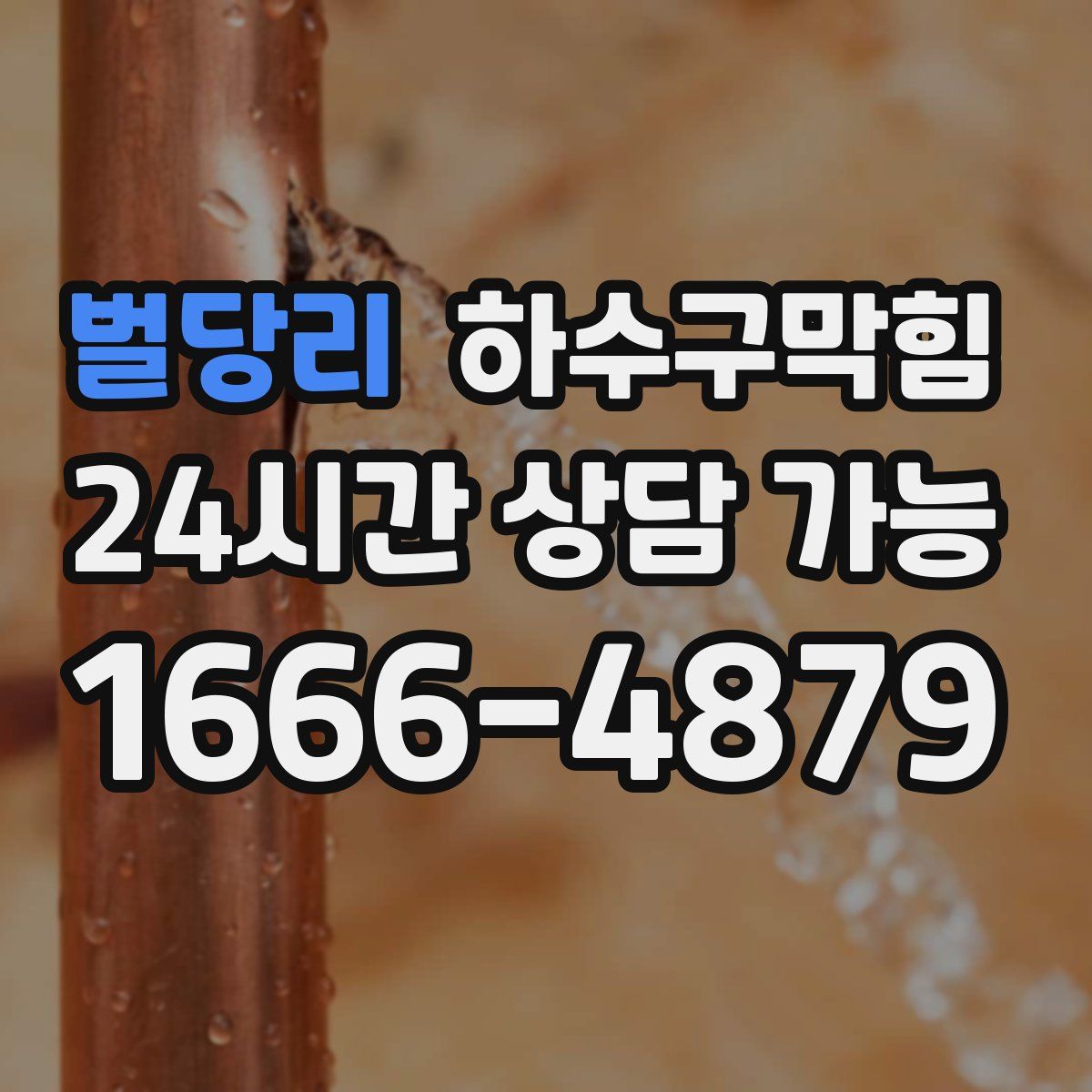 벌당리 하수구막힘