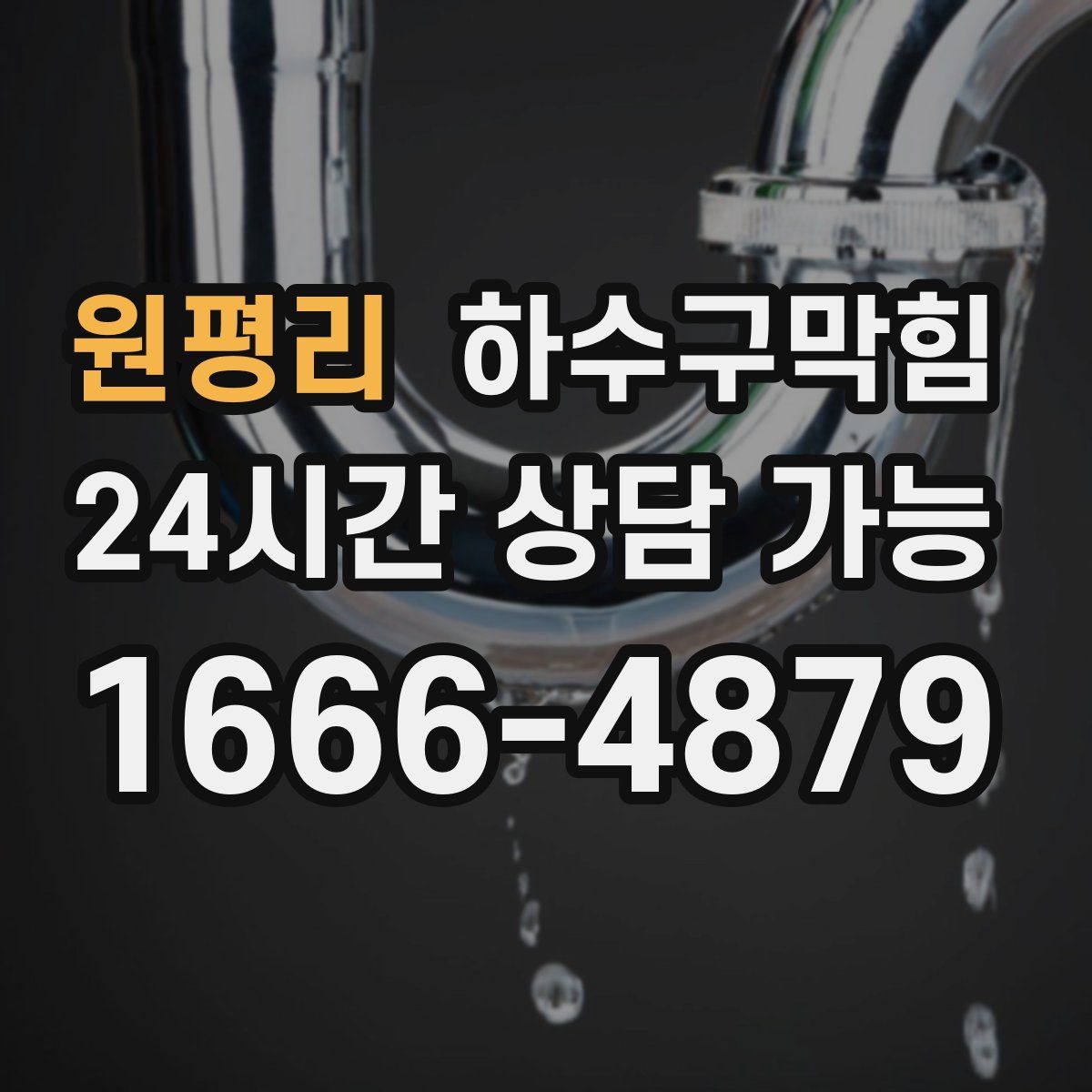 원평리 하수구막힘