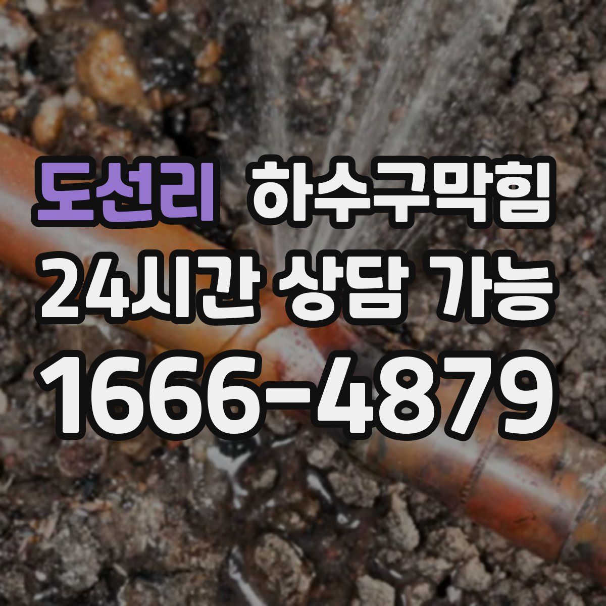 도선리 하수구막힘