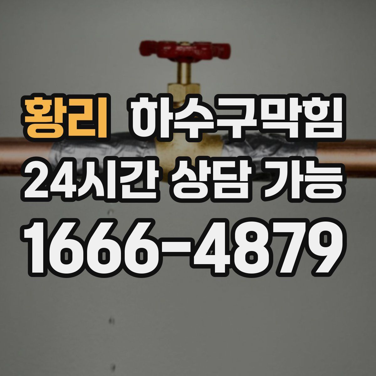 황리 하수구막힘