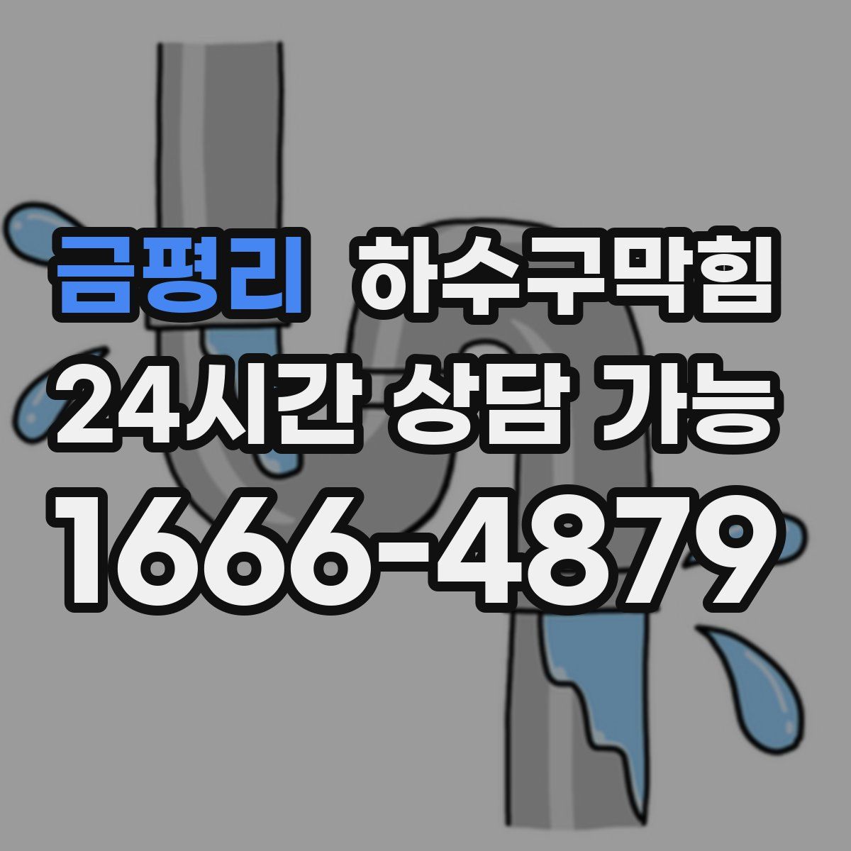 금평리 하수구막힘