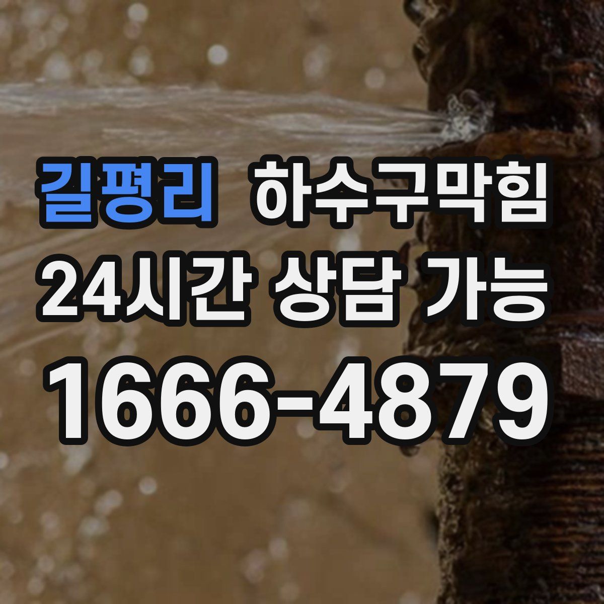 길평리 하수구막힘