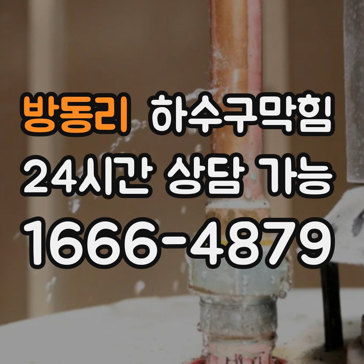 방동리 하수구막힘