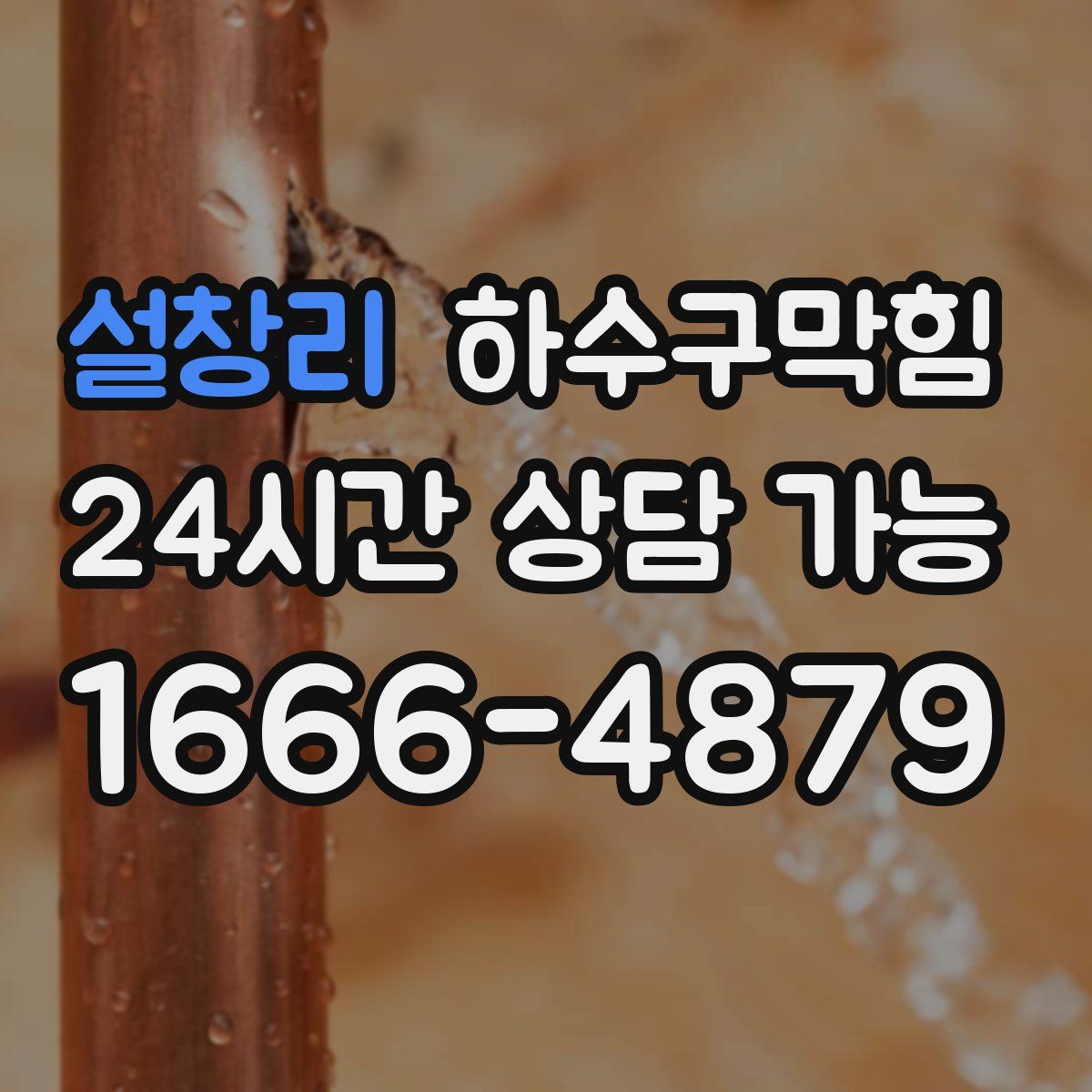 설창리 하수구막힘