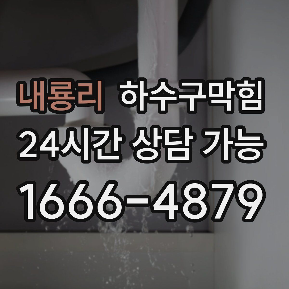 내룡리 하수구막힘