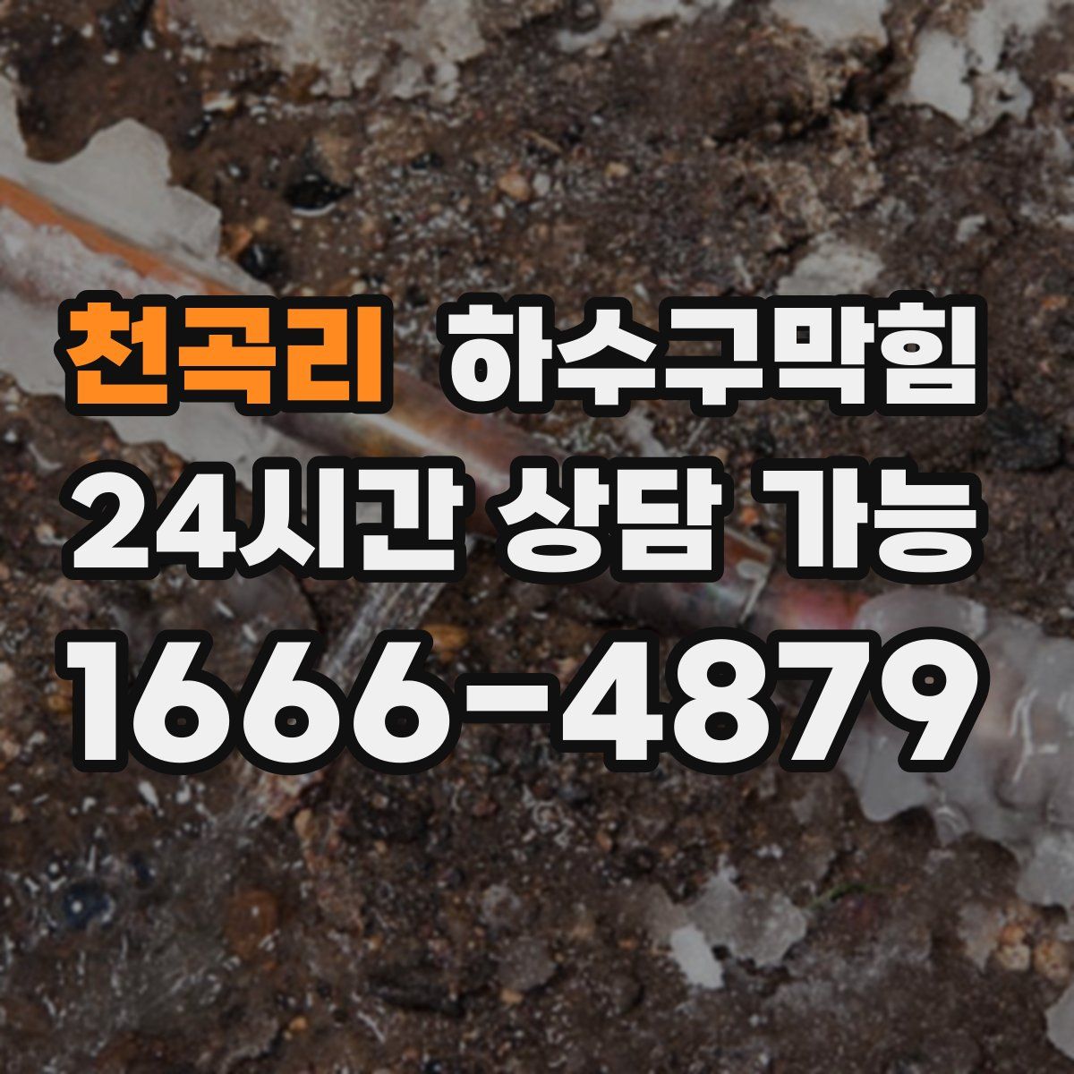 천곡리 하수구막힘