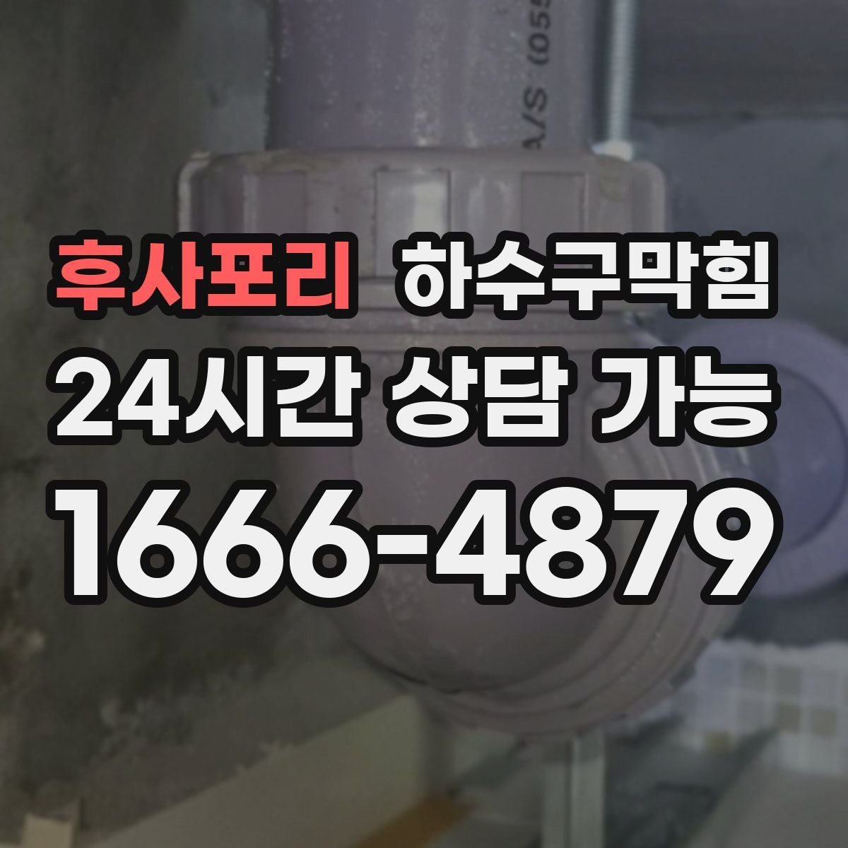 후사포리 하수구막힘