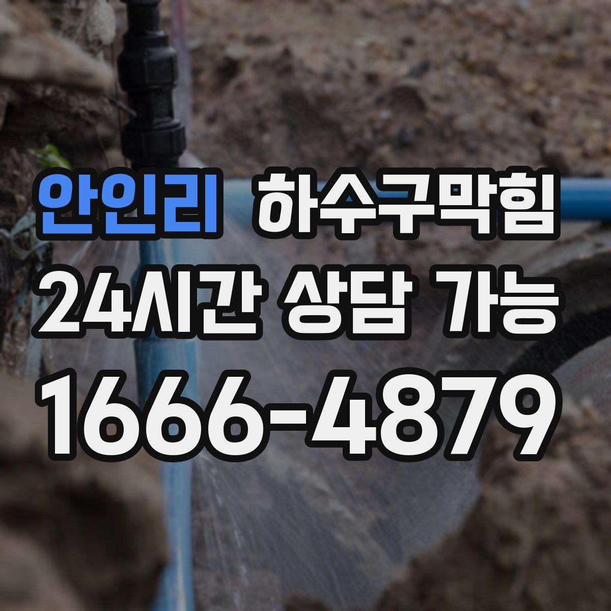 안인리 하수구막힘