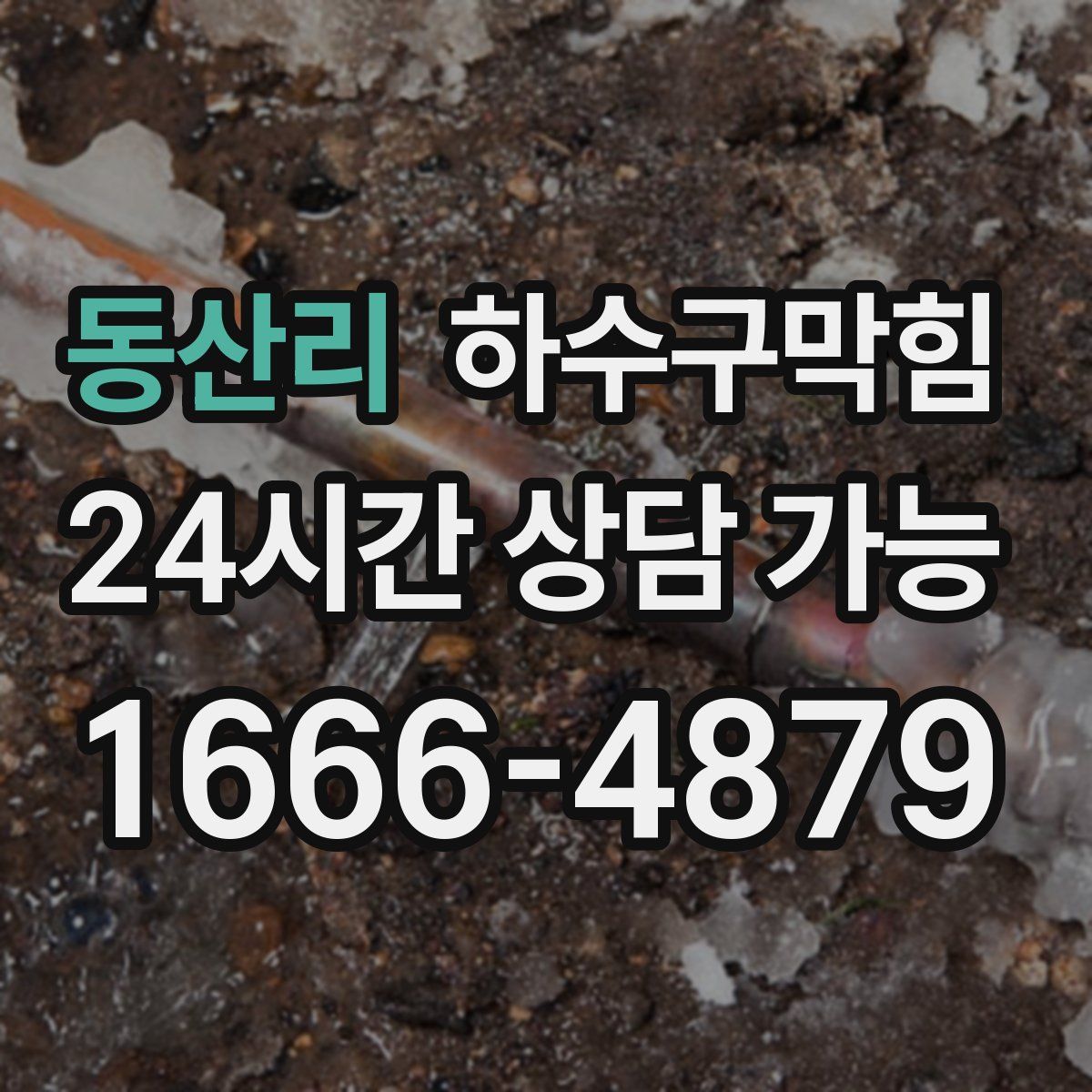 동산리 하수구막힘