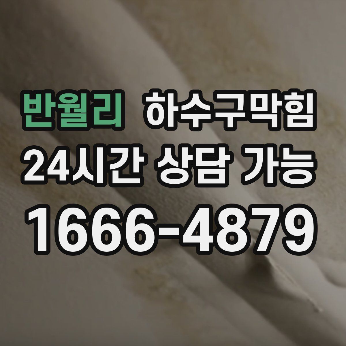 반월리 하수구막힘