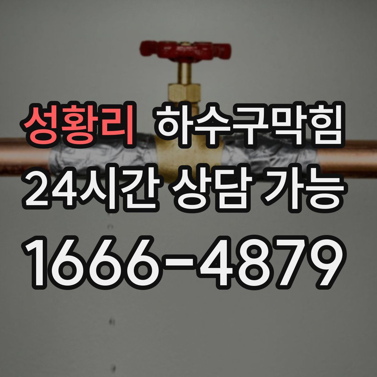 성황리 하수구막힘