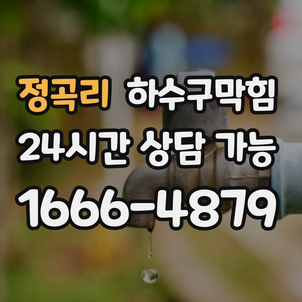 정곡리 하수구막힘