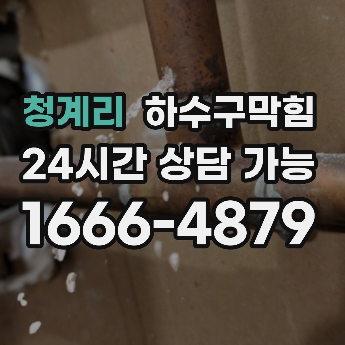 청계리 하수구막힘