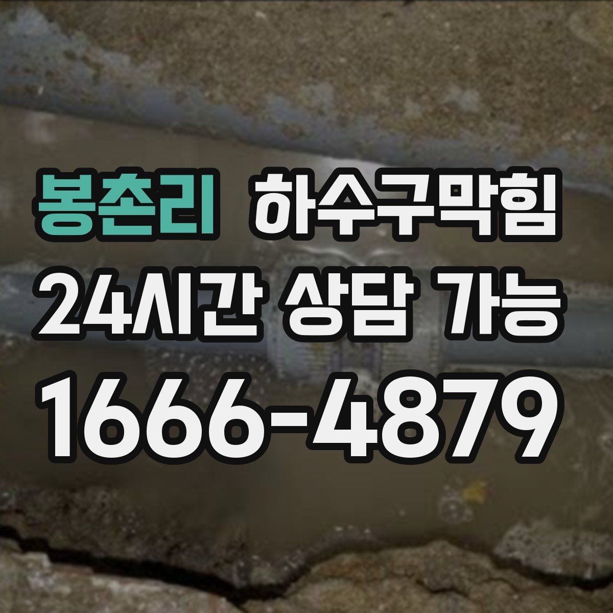 봉촌리 하수구막힘