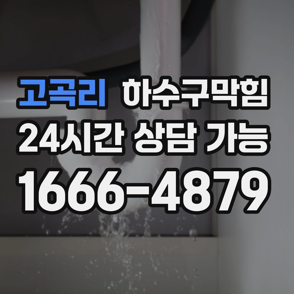 고곡리 하수구막힘