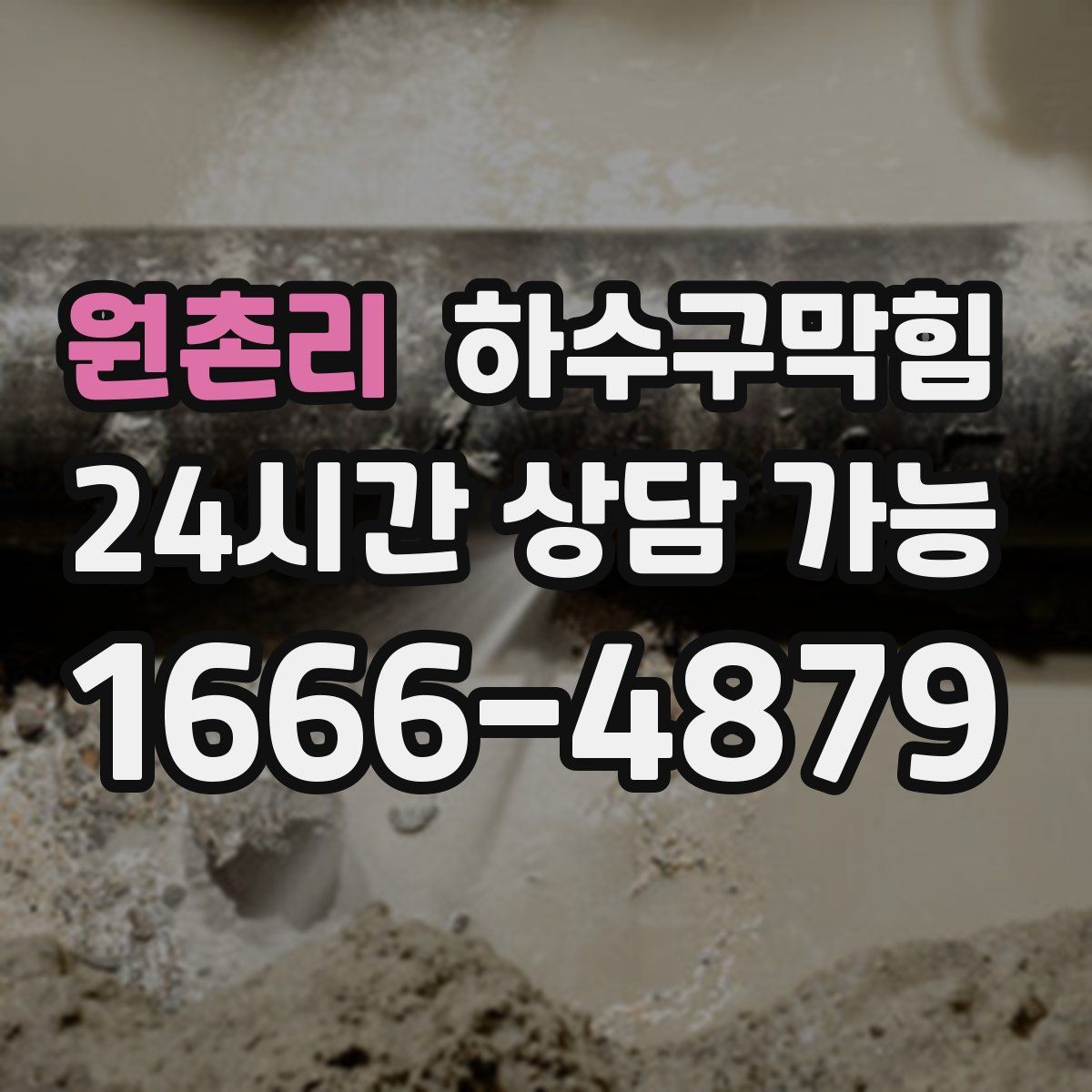 원촌리 하수구막힘