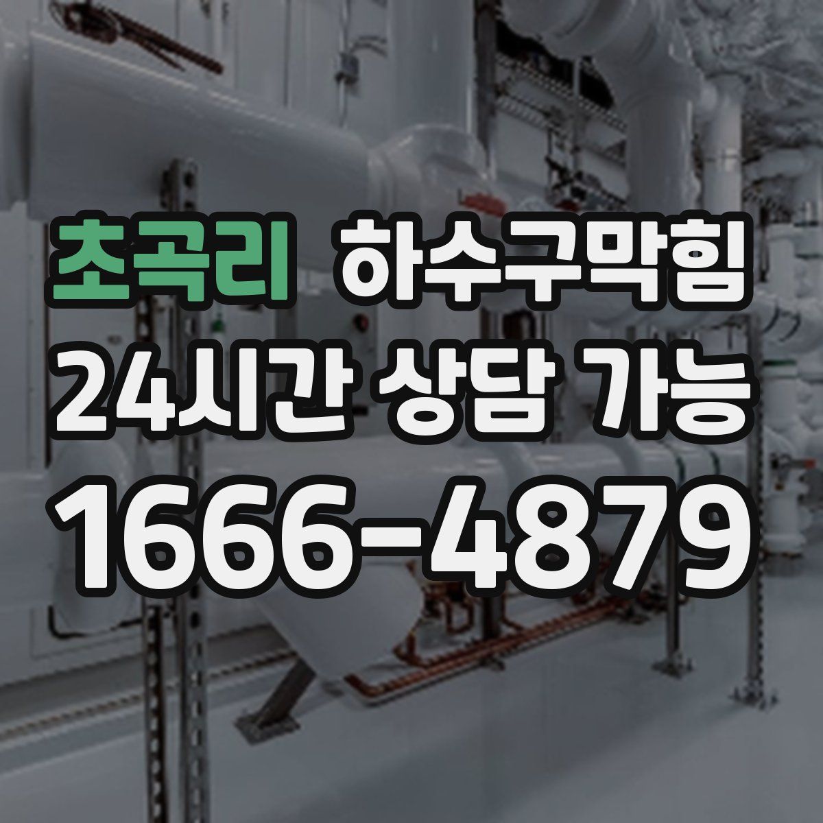 초곡리 하수구막힘