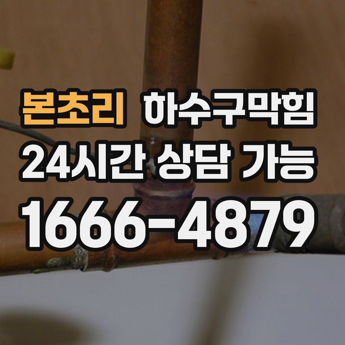 본초리 하수구막힘