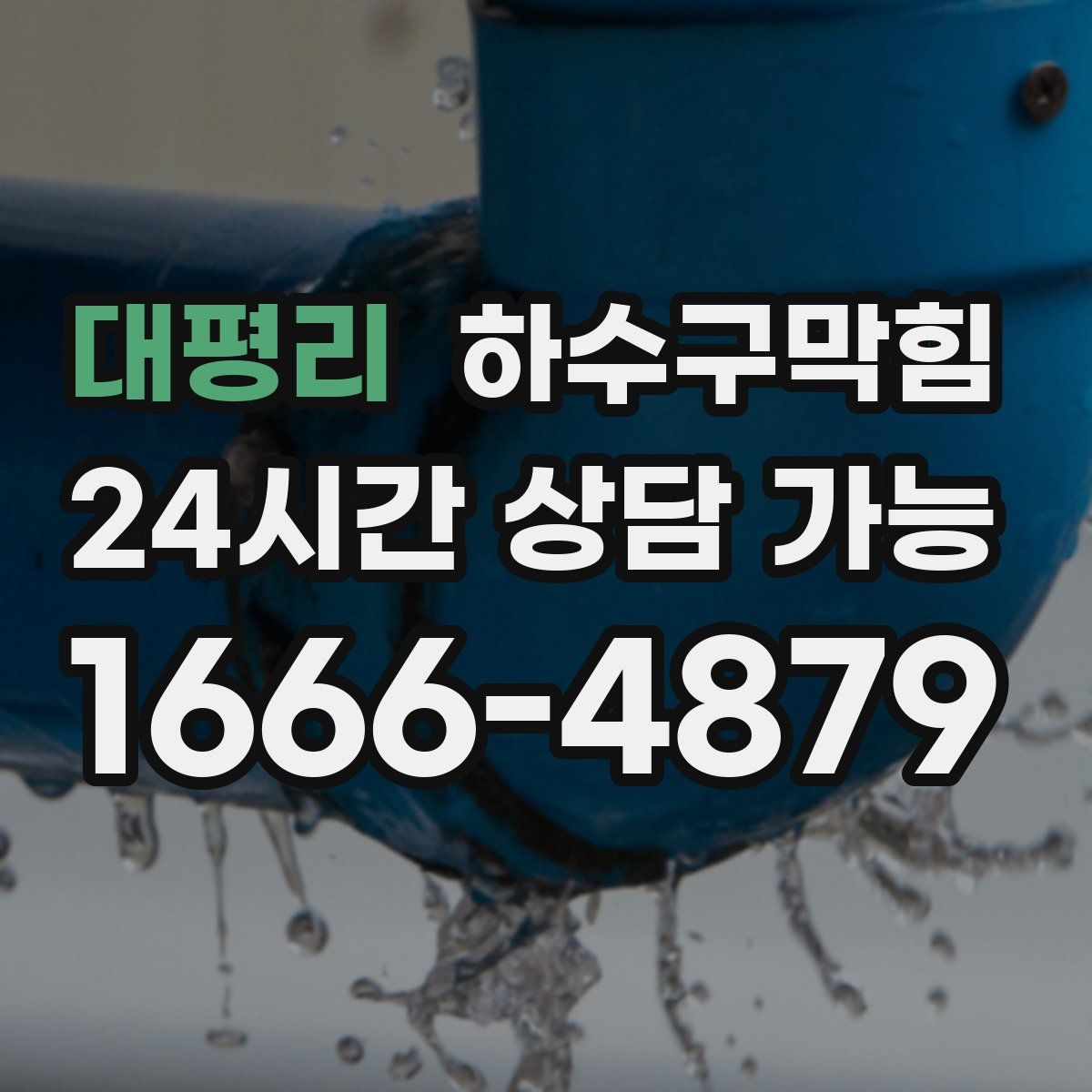 대평리 하수구막힘