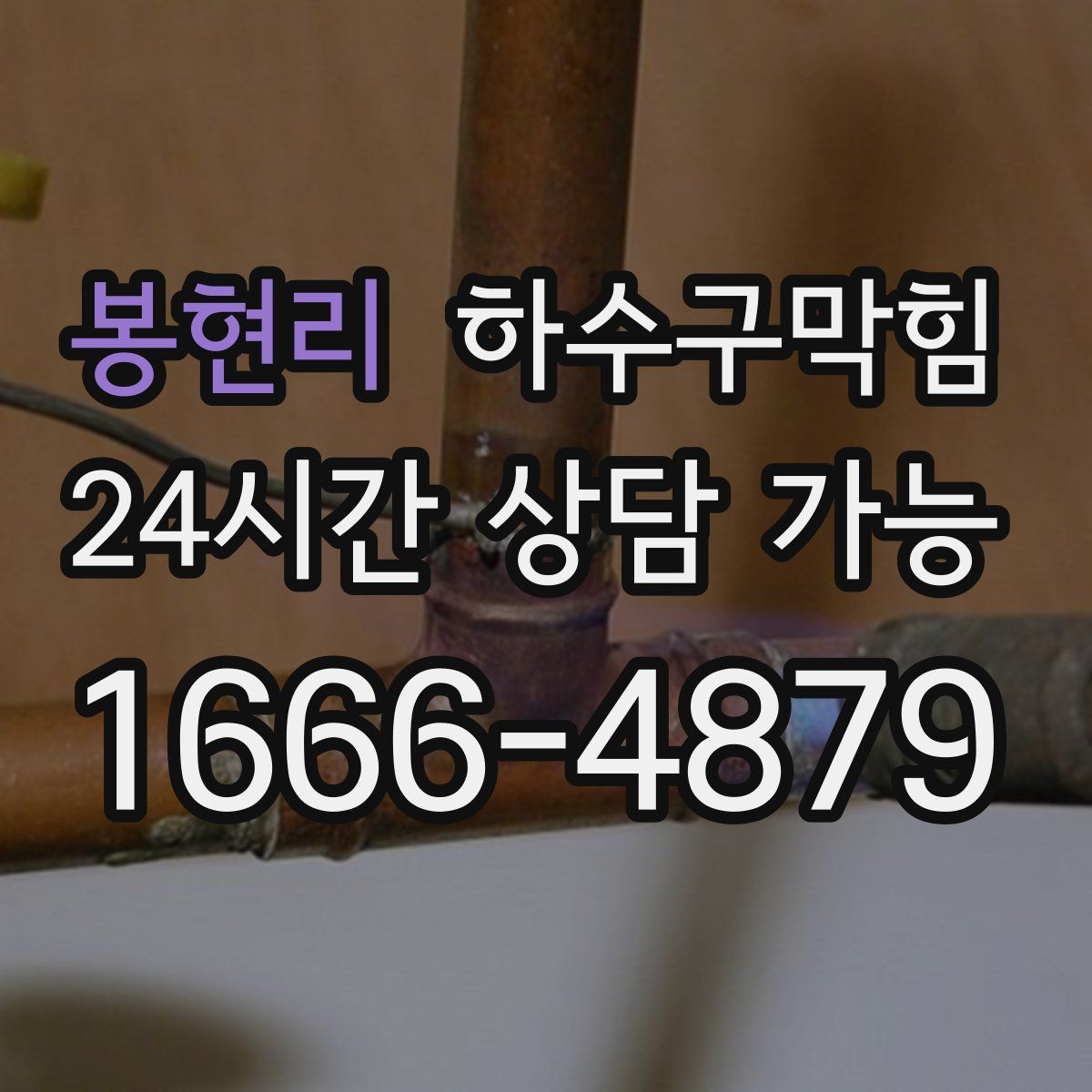 봉현리 하수구막힘