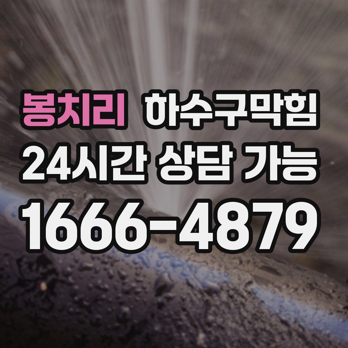 봉치리 하수구막힘