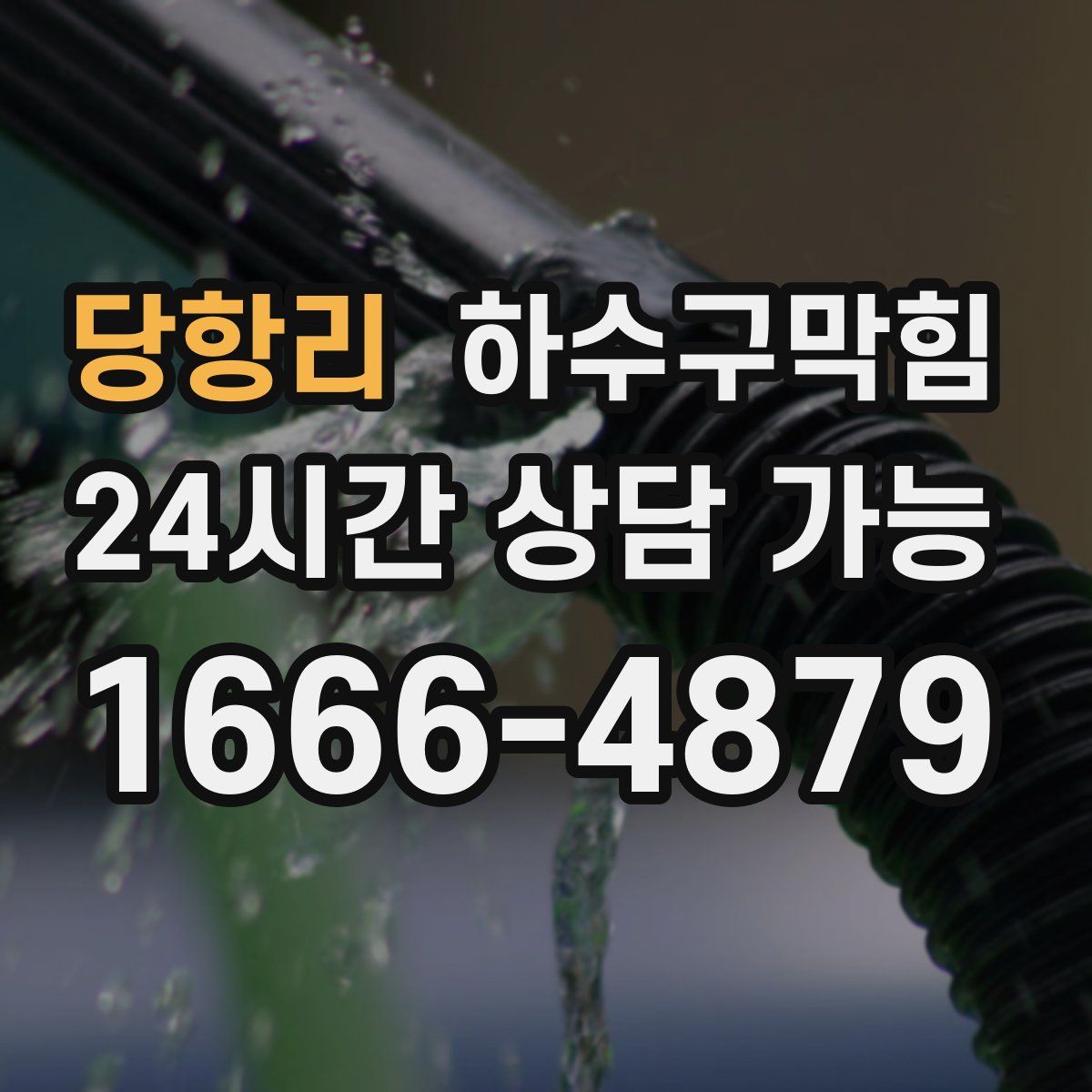 당항리 하수구막힘