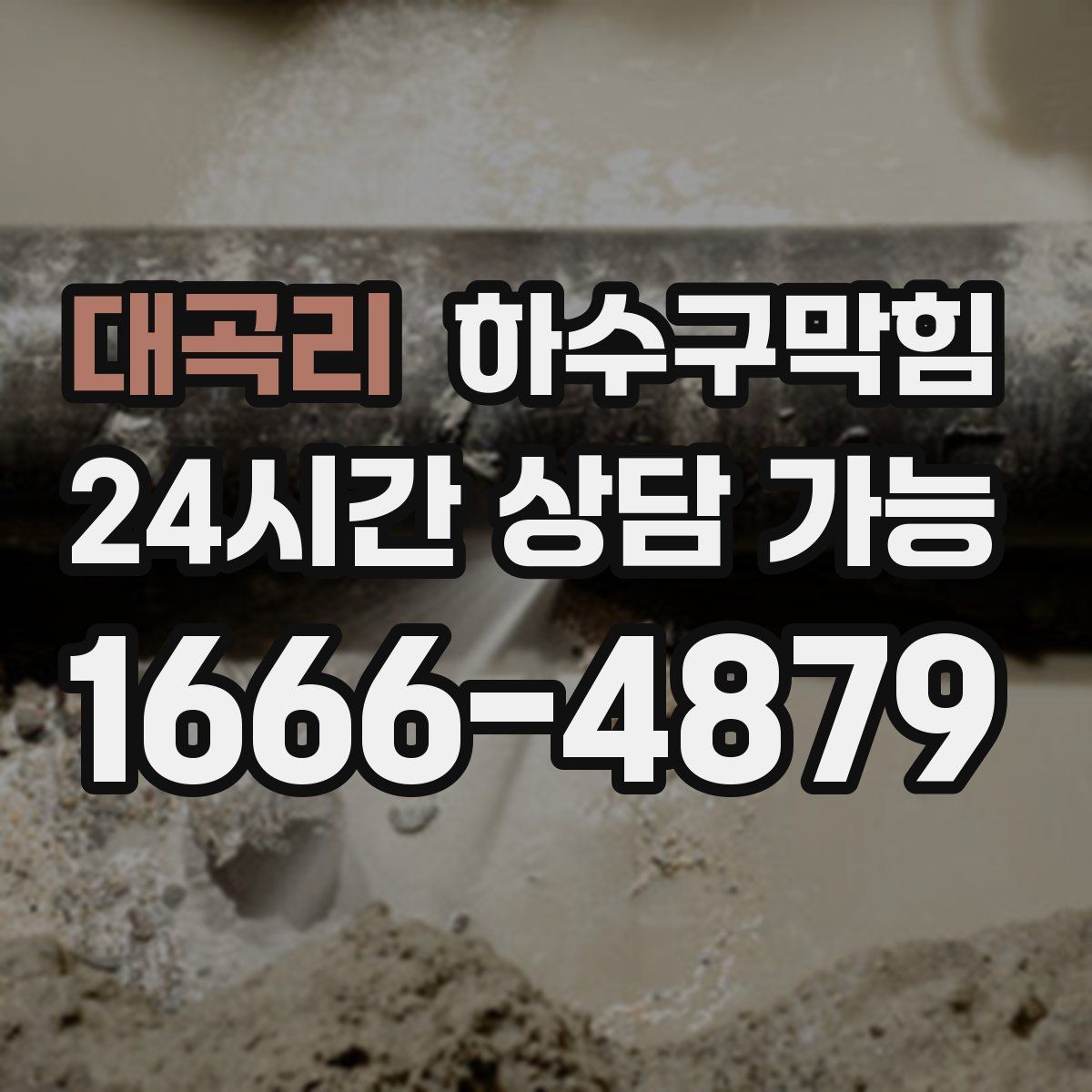 대곡리 하수구막힘