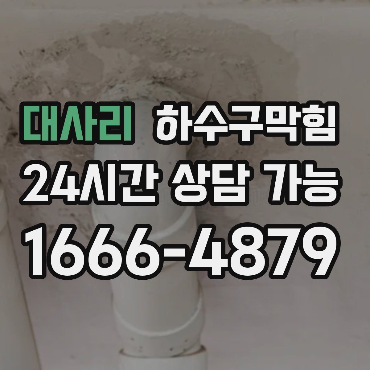 대사리 하수구막힘