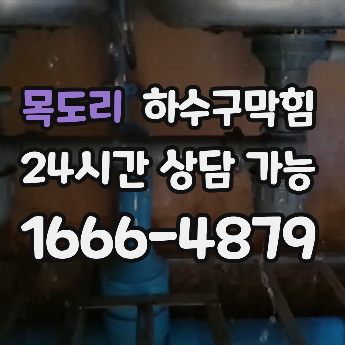 목도리 하수구막힘