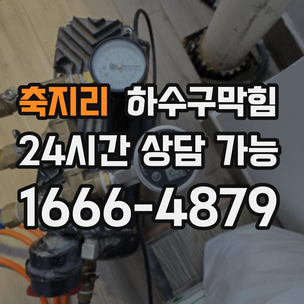 축지리 하수구막힘