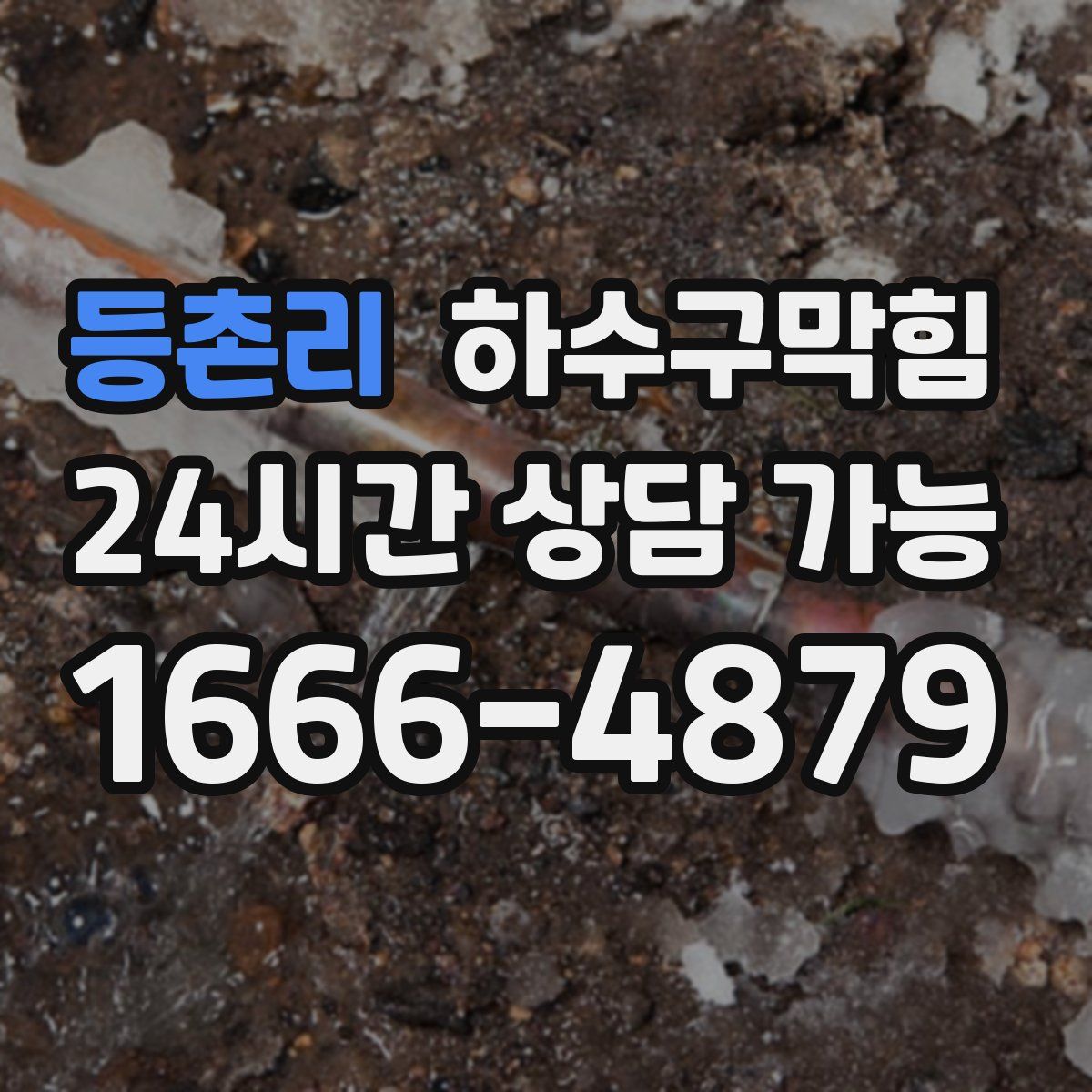 등촌리 하수구막힘