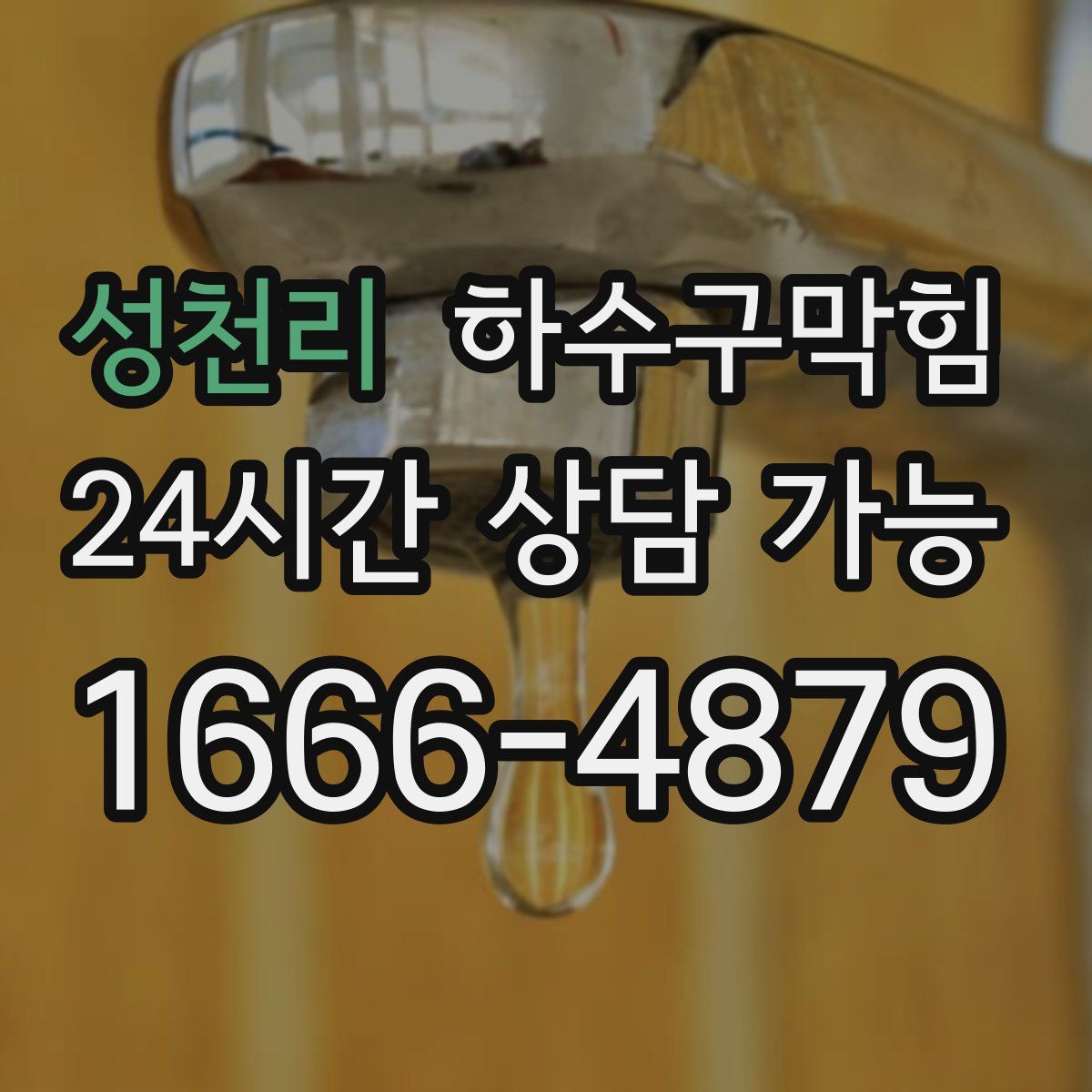 성천리 하수구막힘