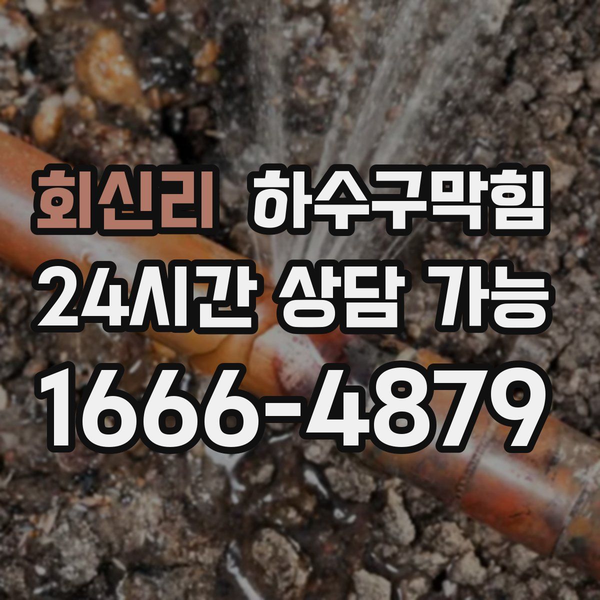 회신리 하수구막힘